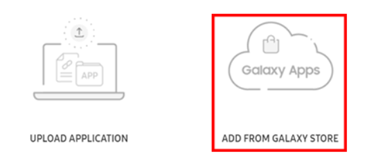 Add app from Galaxy store