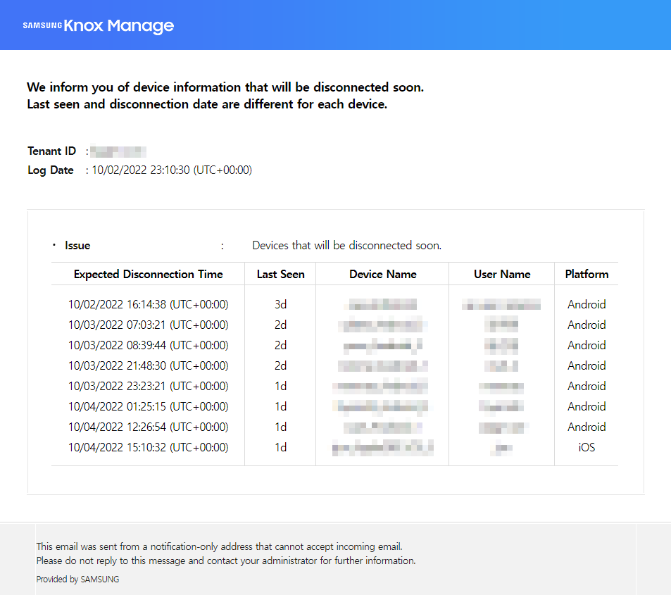 Configure the keepalive settings Samsung Knox Documentation