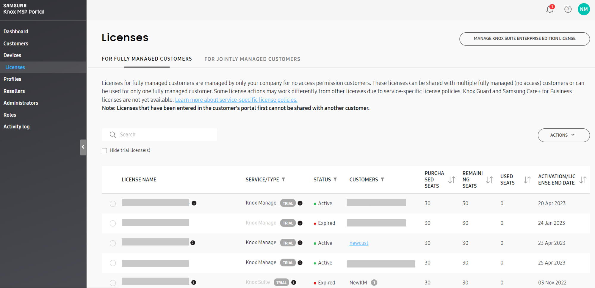 Integration with Knox MSP Program Samsung Knox Documentation