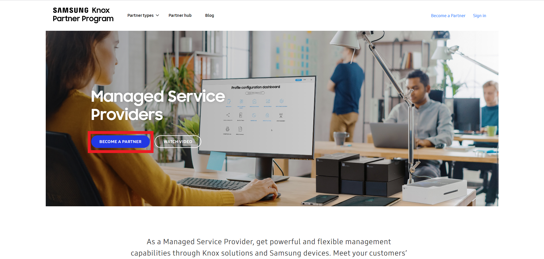 Knox Partner Program home page